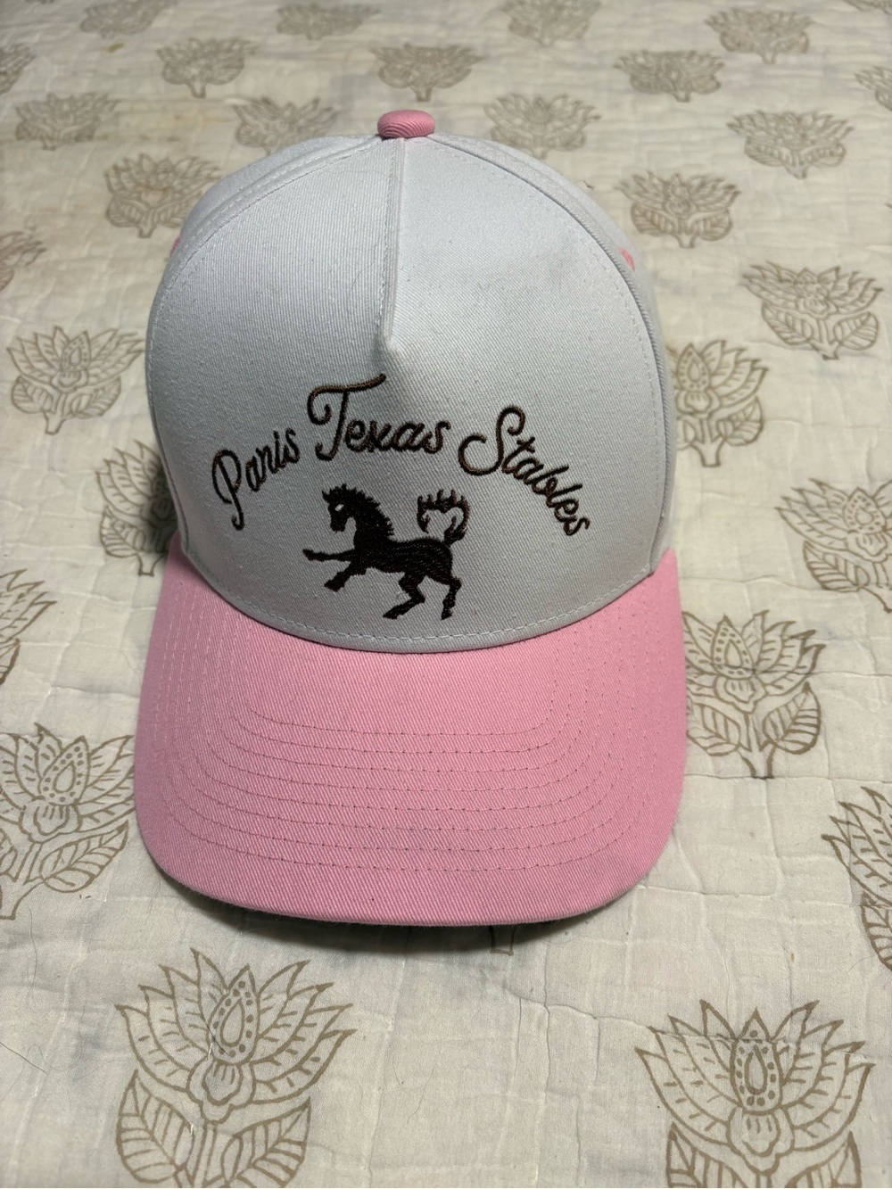 Paris Texas Two-Tone Pink & White Trucker Hat